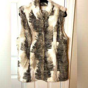 Cabi Faux Fur Vest - Size XL